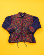 Vintage 90s Robert Stock Silk Jacket