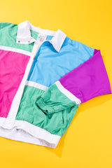 Vintage 90s Lavon Color Block Windbreaker