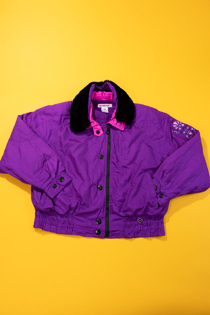Vintage 80s Obermeyer Puffer Jacket