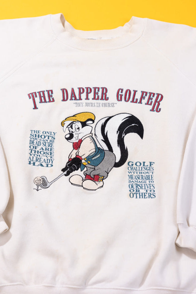 Vintage 1993 Pepé Le Pew The Dapper Golfer Crewneck