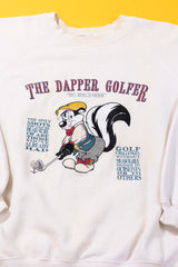 Vintage 1993 Pepé Le Pew The Dapper Golfer Crewneck