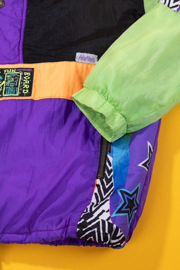 Vintage 80s Hibernia Free Style Wear Quarter Zip Ski Jacket