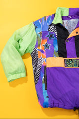 Vintage 80s Hibernia Free Style Wear Quarter Zip Ski Jacket