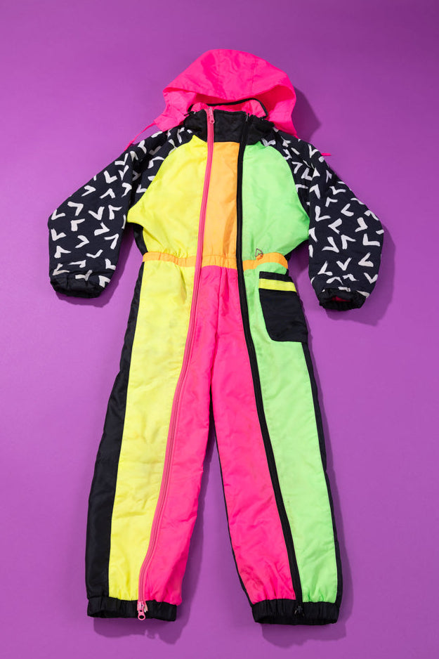 Vintage 80's Obermeyer Reversible Ski Suit (Kids- 5/6)