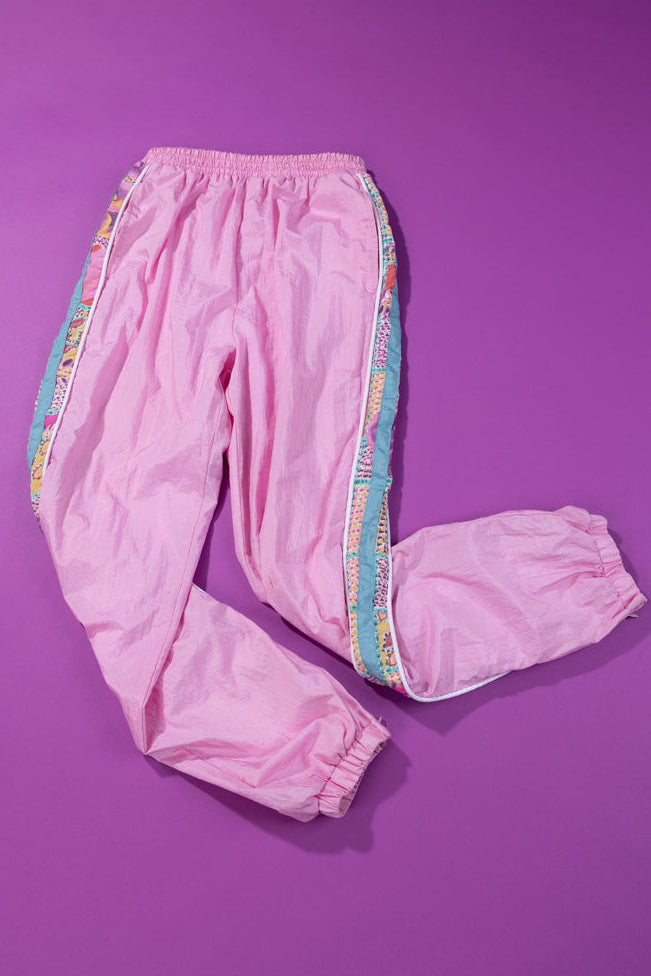 Vintage 80/90s Light Pink Windbreaker Pants