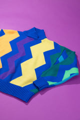 Vintage 80s Retro Wool Knitted Turtleneck Sweater