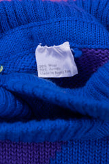 Vintage 80s Retro Wool Knitted Turtleneck Sweater