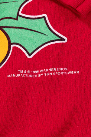 Vintage 1996 Santa's Little Angel Tweety Bird Christmas Crewneck