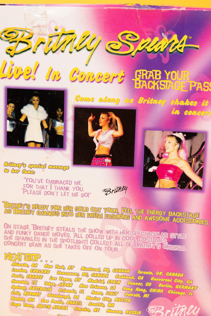 Vintage 2000 Britney Spears Live in Concert Doll with CD Play Along