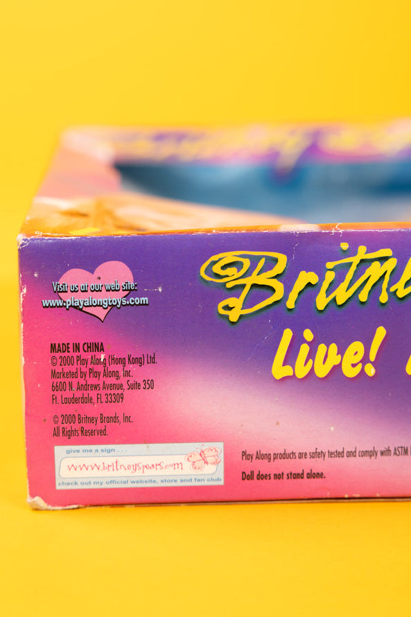 Vintage 2000 Britney Spears Live in Concert Doll with CD Play Along