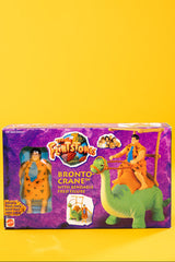 Vintage 1993 The Flintstones Bronto-Crane with Bendable Fred Figure