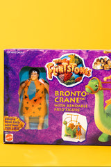 Vintage 1993 The Flintstones Bronto-Crane with Bendable Fred Figure
