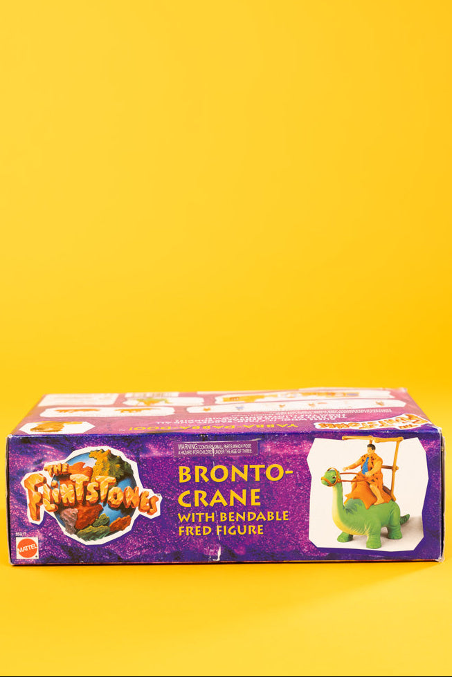 Vintage 1993 The Flintstones Bronto-Crane with Bendable Fred Figure