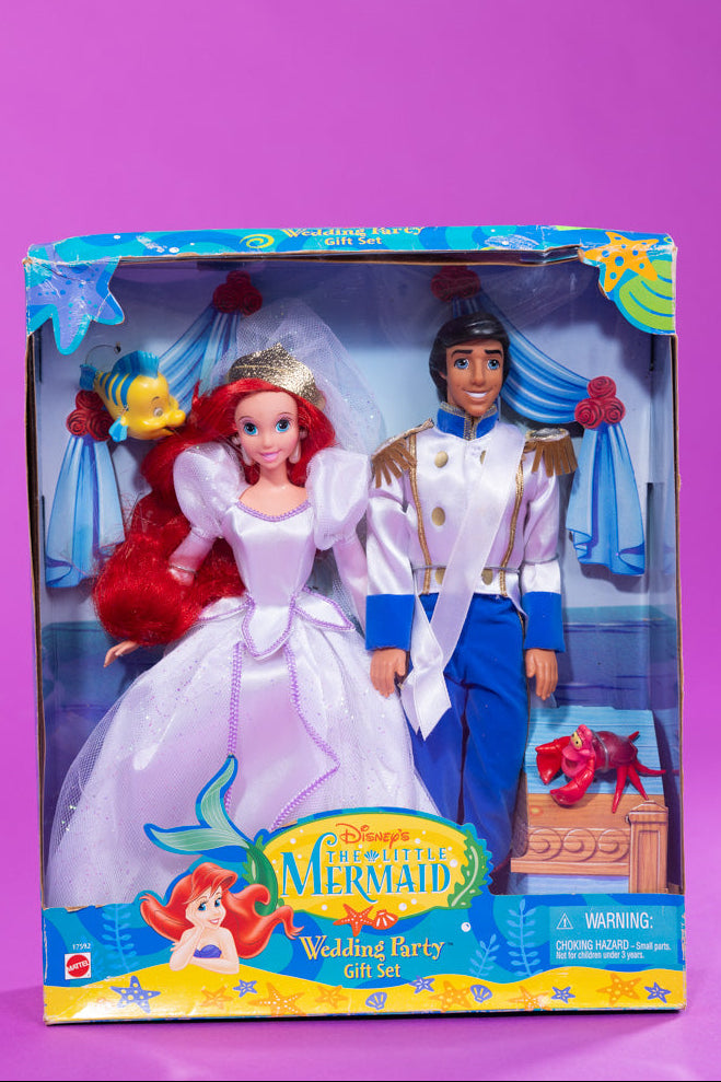 Vintage 1997 The Little Mermaid Wedding Party Gift Doll Set