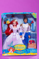 Vintage 1997 The Little Mermaid Wedding Party Gift Doll Set