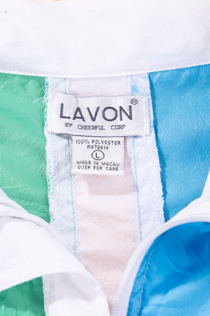 Vintage 90s Lavon Color Block Windbreaker