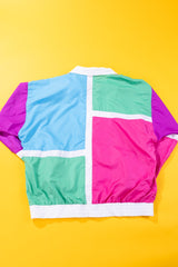 Vintage 90s Lavon Color Block Windbreaker