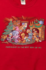 Vintage 90s Disney Winnie The Pooh Friendship Christmas Crewneck