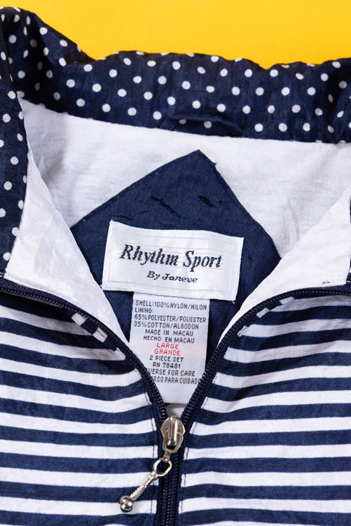 Vintage 90s Rhythm Sport by Janeve Windbreaker (polka dots)