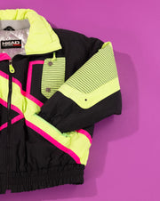 Vintage 80s Head Sportswear Neon Ski Jacket