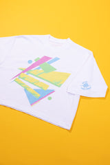 RCW Retro Chaos 2 Crop Tee (Faded Black/White)