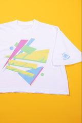 RCW Retro Chaos 2 Crop Tee (Faded Black/White)