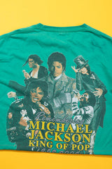 Upcycled Y2K Michael Jackson Crop Top