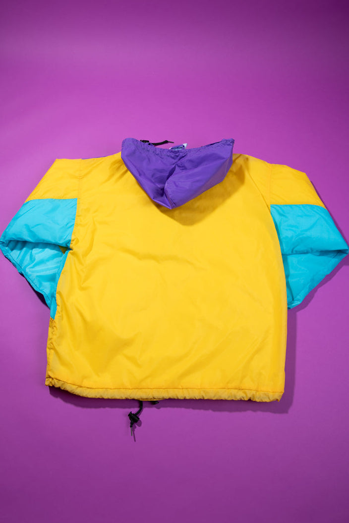 Vintage 90s Charles River Apparel Quarter Zip Windbreaker
