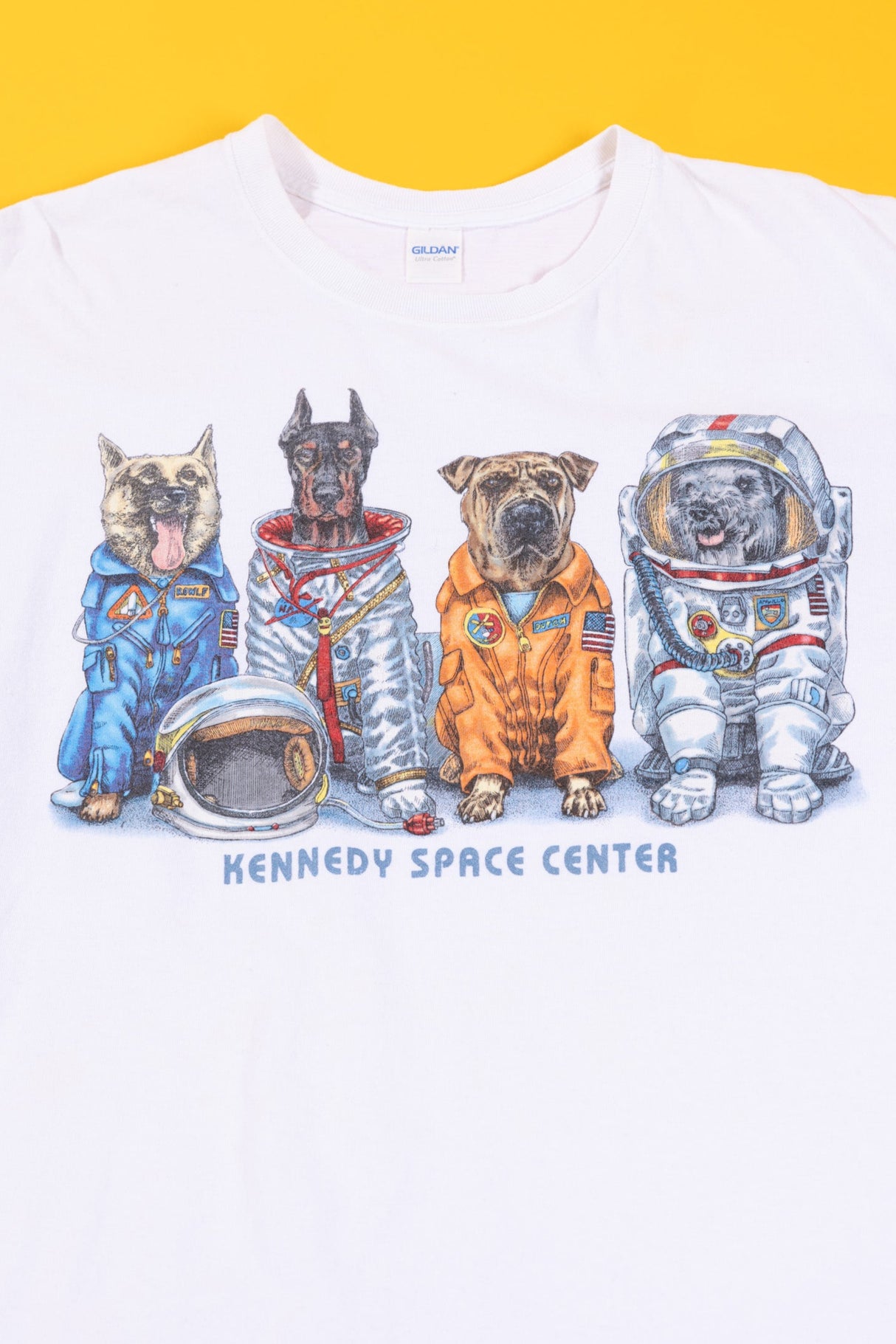 Vintage 90s Kennedy Space Center Dogs T-shirt