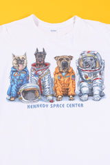 Vintage 90s Kennedy Space Center Dogs T-shirt
