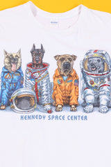Vintage 90s Kennedy Space Center Dogs T-shirt