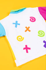 Vintage 80s Miniwaves Collared T-shirt (Kids - 5)