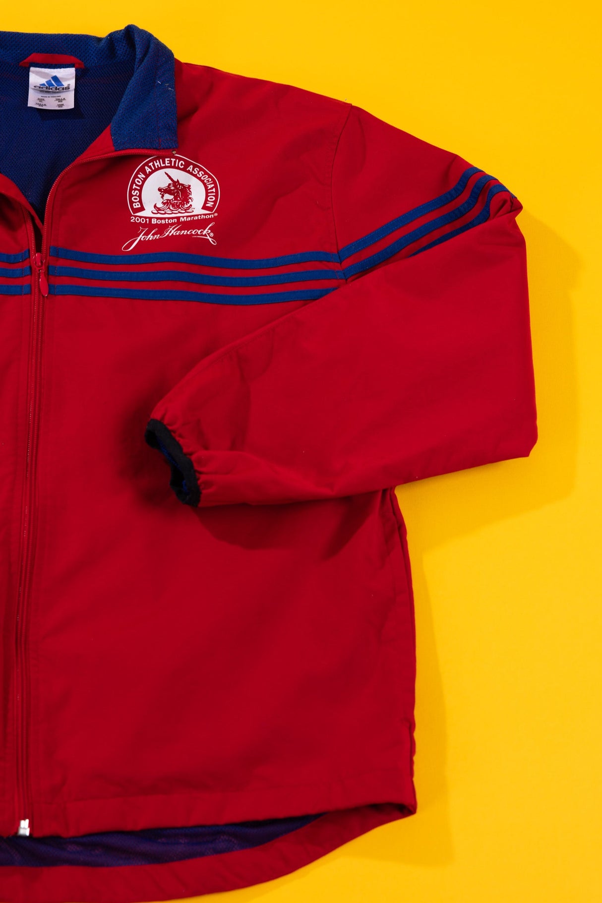 Vintage 2001 Adidas Boston Marathon Jacket