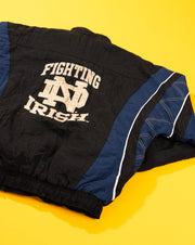 Vintage 90s Starter Notre Dame Fighting Irish Puffer Jacket