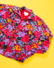 Vintage 80/90s Whitney Collection Floral Silk Jacket
