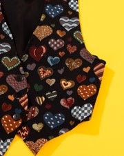 Vintage 90's Facets By Mirrors Heart Vest