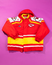 Vintage 90s Apex One Kansas City Chiefs Puffer Jacket