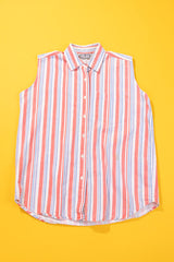 Vintage 90s Bonjour Sleeveless Button Up