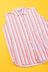 Vintage 90s Bonjour Sleeveless Button Up