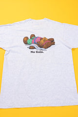 Vintage 1992 No Pain No Gain Teddy Bear T-shirt