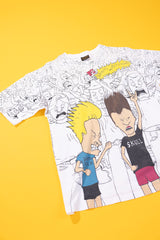 Vintage 1993 MTV Beavis and Butt-head AOP T-shirt