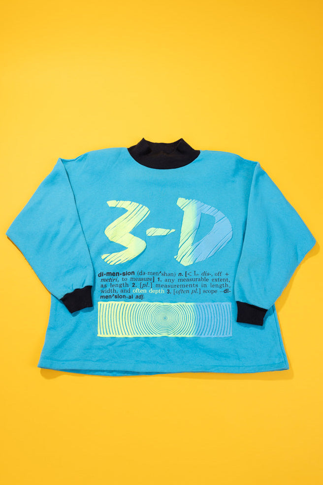 Vintage 80s Just On 3-D Crewneck – Retro Candy World