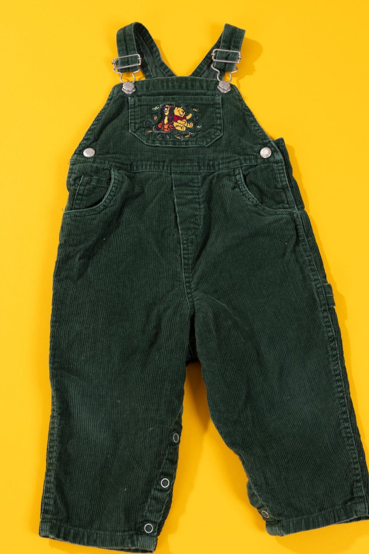 Vintage 90s Disney Winnie the Pooh Corduroy Overalls (Kids - 18 mos)