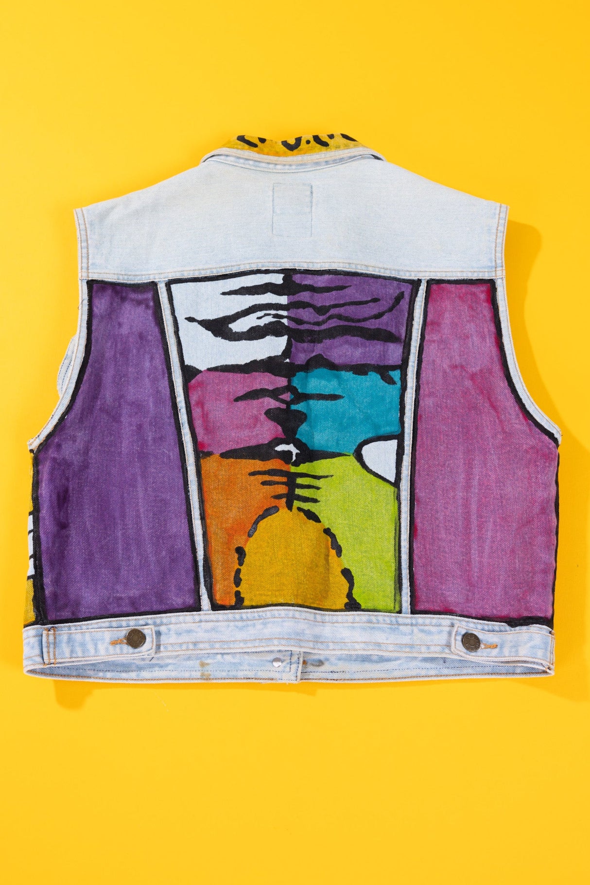 Vintage 80s Jacket Required Denim Vest