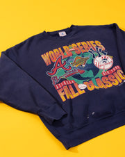 Vintage 1996 Atlanta Braves New York Yankees World Series Fall Classic Crewneck Sweater