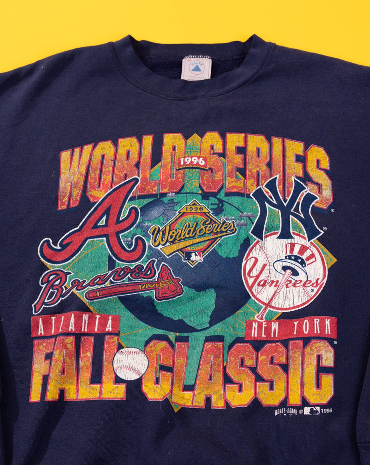 Vintage 1996 Atlanta Braves New York Yankees World Series Fall Classic Crewneck Sweater