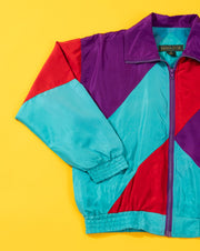Vintage 80/90s Diana D'or Retro Silk Windbreaker Jacket
