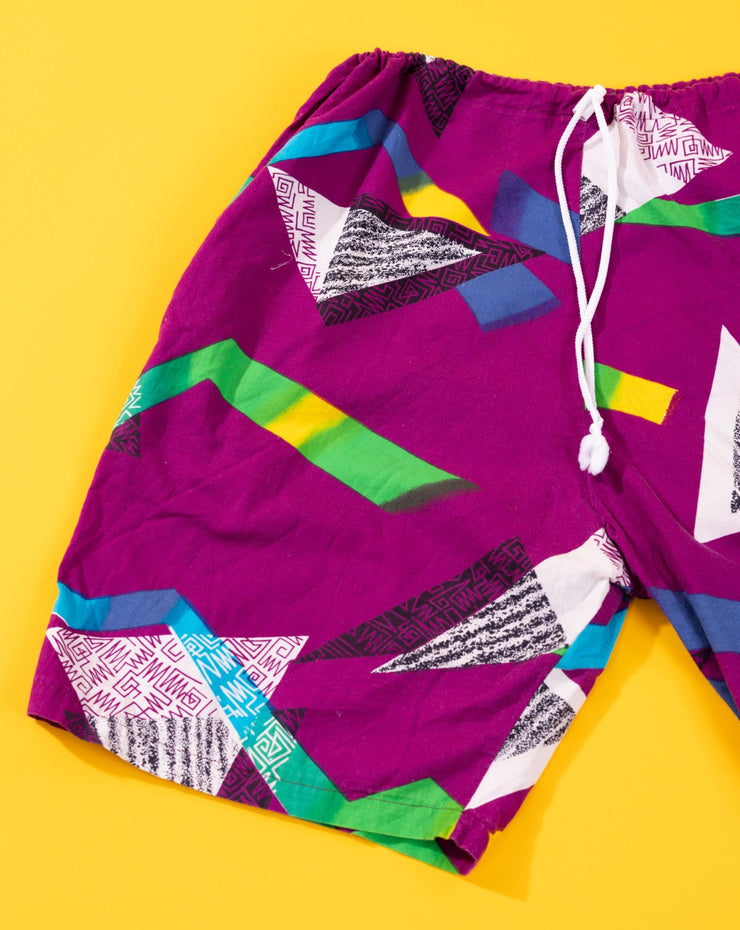 Vintage 80s Geometric Design Shorts