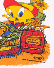 Vintage 1994 Looney Tunes Tweety Bird Baseball Button Up Shirt