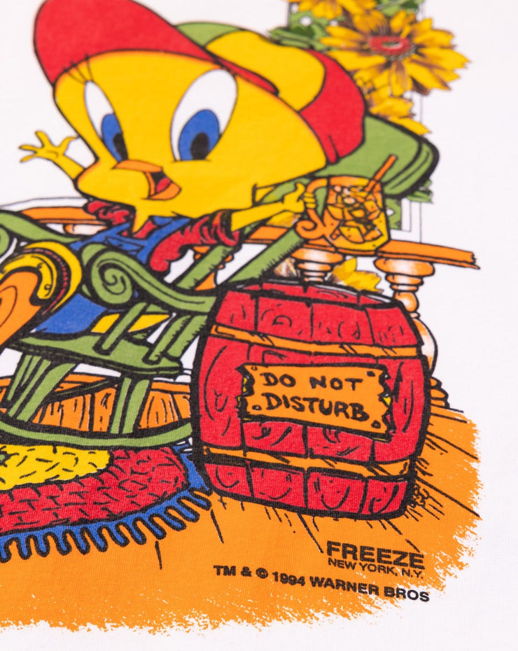 Vintage 1994 Looney Tunes Tweety Bird Baseball Button Up Shirt